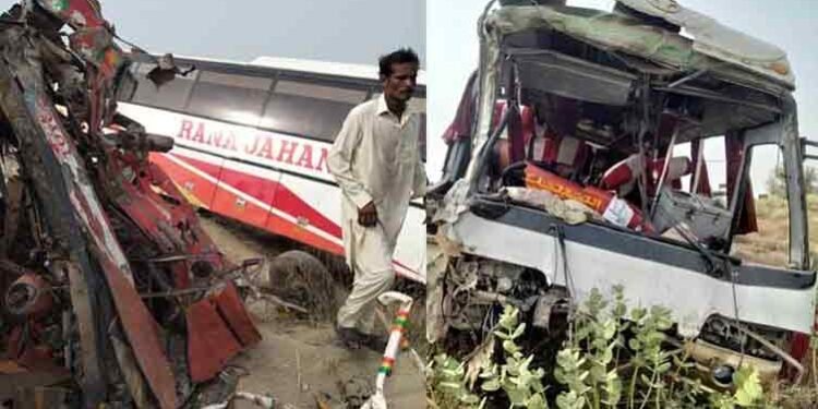 Four dead, over 40 injured as two buses collide in Chowk Sarwar Shaheed