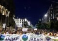 Thousands protest in Serbian capital against lithium mine